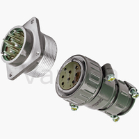 20 pièces de connecteurs de prise d'aviation circulaire, 250V 8/10/12/14 broches, P32K2Q P32J2A P32K10Q, à 32mm, prise de courant