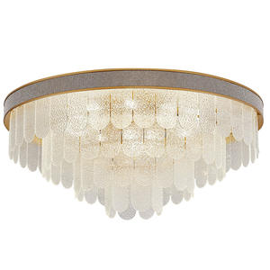 Lámpara de araña de perfil de nuevo diseño, lámpara de techo colgante Led redonda de lujo creativa nórdica para iluminación interior del hogar - Product Image 6