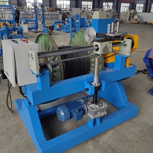 Bobineuse de fil à moteur pneumatique/manuel <span class=keywords><strong>GS800</strong></span> de haute qualité, machine à enrouler à grande capacité 800 kg, bleue, 110x120x130cm, 300 tr/min - Product Image 2