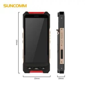 SUNCOMM R530C pemindai kode batang ponsel, ponsel layar sentuh 6.0 inci 6000mAh 4G LTE 1D/2D PSAM NFC genggam PDAs