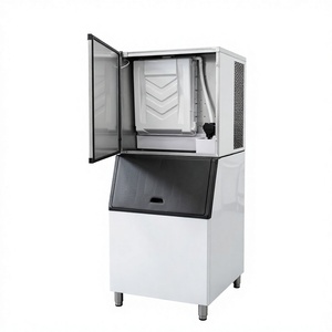 Máquina de Hielo en Cubos Comercial de 250kg-600kg con Compartimento de Evaporador Abierto, Fabricador de Hielo de Acero Inoxidable para Negocios, 110V-240V, Alta Producción - Product Image 1