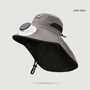 Sombreros de Verano con Ventilador Solar para Niños, Protección Solar, Sombrero de Pescador para Niños con Ventilador Refrigerante - Product Image 3