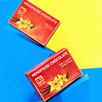 Produits de complément alimentaire au chocolat pour femmes, végétaliens, naturels, pour soulager la ménopause, le stress, les bouffées de chaleur, à base de sauge, pour l'équilibre de la ménopause