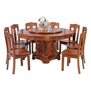 Smart Modern Round Revolving Dining <b>Table</b> With <b>Wooden</b> Top for Home Hotel Apartment and Restaurant Use T6040 Dining <b>Table</b> With - Product Image 5
