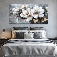 Grande toile à l'huile, art mural impressionniste, affiches encadrées modernes, faites à la main, B&C ART, décoration pour salon, chambre, bureau, maison