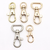 Fermoir à pression en métal fabriqué à la main petit crochet rond pivotant plat de luxe robuste pour étiquettes en gros