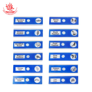 สไลด์ไมโครสโคปสำหรับการศึกษาปฐมวัยของเด็ก ชุด 12 สไลด์ ทำจากพลาสติก ประกอบด้วยตัวอย่างสัตว์ - Product Image 5