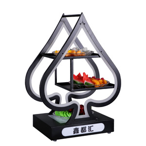 Bandeja de frutas iluminada con LED, soporte para aperitivos para fiestas, funciona con pilas, para bares, decoración de fiestas KTV - Product Image 5