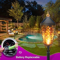 Étanche solaire faux feu effet flamme led jardin lanterne lumière vacillante torche lumière décorative extérieure pour jardin extérieur