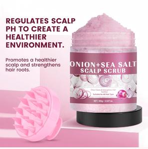 Exfoliante Capilar de Cebolla y Sal Marina 100g, Marca Privada OEM, Limpieza Profunda, Control de Caspa, Hidratación, Spa - Product Image 4