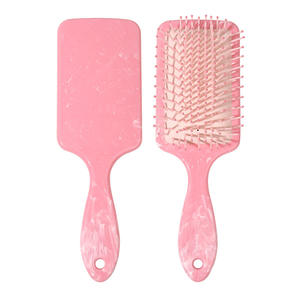 Peine de pelo para masaje del cuero cabelludo, color macarrón, estilo dulce, cepillo de pelo de tacto suave, cojín hecho de nailon cómodo - Product Image 6