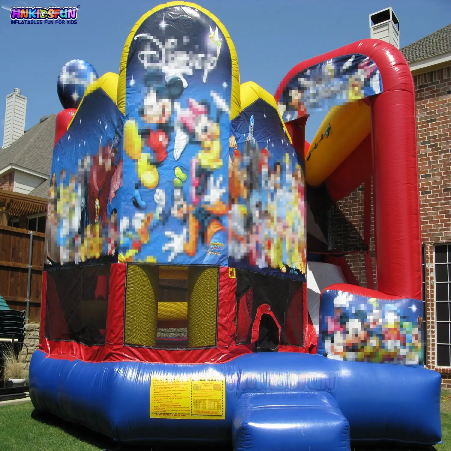 Commercial grade mickey minnie mouse inflatable jumping castle inflatable bouncy castle slide