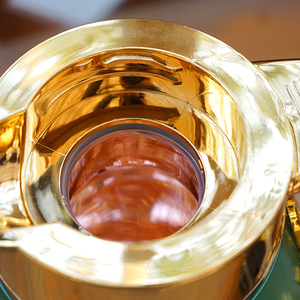 Arabico modello decorativo placcato plastico grande capacità 1L vetro capsula interna <span class=keywords><strong>caffè</strong></span> e tè Thermos bottiglia - Product Image 5