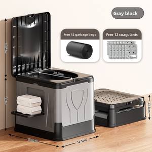 Instalações higiénicas portáteis ao ar livre Recipiente Público Prático WC Móvel Dobrável Móvel Camping WC - Product Image 3