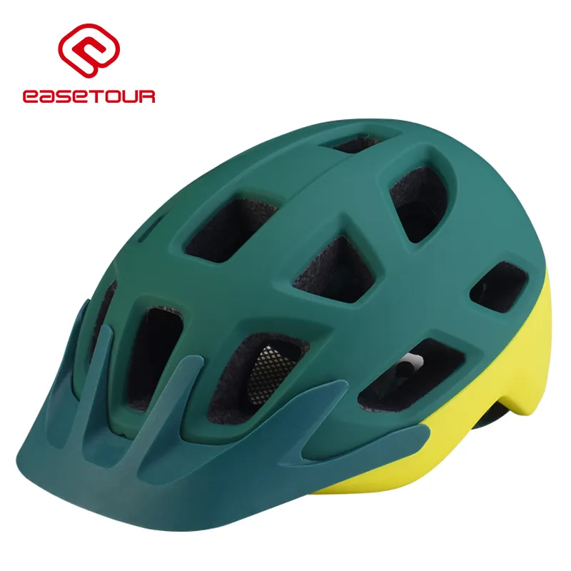 EASETOUR 패션 디자인 더블 금형 모든 산 성인 자전거 경주 헬멧 바이저