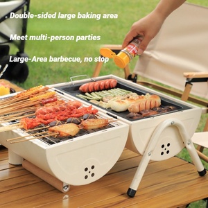 Outdoor Camping <strong>Mini</strong> Portable <strong>Grill</strong> 5 People Portable Folding <strong>Charcoal</strong> Barbecue <strong>Grill</strong> for Outdoor Cooking Camping Hiking Picnics - Product Image 1