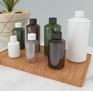 Bouteille en plastique PET Xinrunjin 50-500ml avec bouchon à vis à épaulement incliné emballage intérieur pour Gel douche shampooing pur - Product Image 5