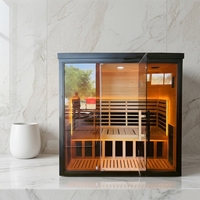 Cabina de Sauna de Lujo Pequeña para Interiores, Bajo EMF, Calefacción por Infrarrojos Lejanos, Fabricante Original, Venta al por Mayor