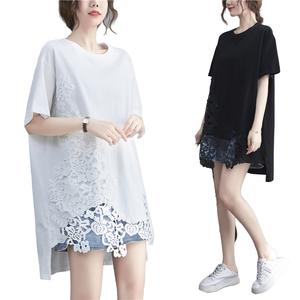 Camiseta de Mujer al por Mayor, Diseño Nuevo de Verano 2026, Ecológica, Casual, Holgada, de Manga Larga o Corta - Product Image 1