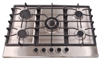 Usine OEM/ODM Cuisinière à gaz encastrée à 5 brûleurs/cuisinière à gaz en acier inoxydable 90CM Table de cuisson à gaz Ustensiles de cuisine de haute qualité