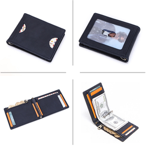 Custom Money Clip <strong>Wallet</strong> Slim <strong>Zip</strong> Coin Pocket Front Id Pocket Bifold Rfid <strong>Mens</strong> <strong>Wallet</strong> - Product Image 5