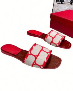 Pantuflas de Nuevo Estilo para Mujer, Sandalias Planas de Playa, Cómodas y a la Moda para Verano, Sandalias Deslizantes para Dama, Pantuflas, Sandalias Deslizantes Valentinos - Product Image 3