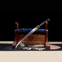 Wakizashi Longquan fait main de deuxième génération en bambou amère, 55 cm, tempéré à l'argile, épée courte de samouraï haut de gamme, cadeau, accessoire de cosplay