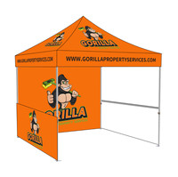Maxcanopy Étanche 3x3m avec parois latérales pliantes chapiteau promotionnel pop-up tente d'événement camping en plein air auvent de gazebo