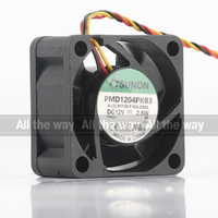 Sunon 5V 24V 48V DC 12V 2,6 W AC EC 4020 40X40X20MM 4CM Levitación magnética Control de temperatura de bola dual PMD1204PKB3 Ventilador de refrigeración