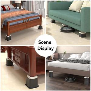 Lève-meubles, lève-lits, pour relever les pieds des lits, des canapés ou autres meubles, en plastique robuste, base en caoutchouc antidérapante - Product Image 3