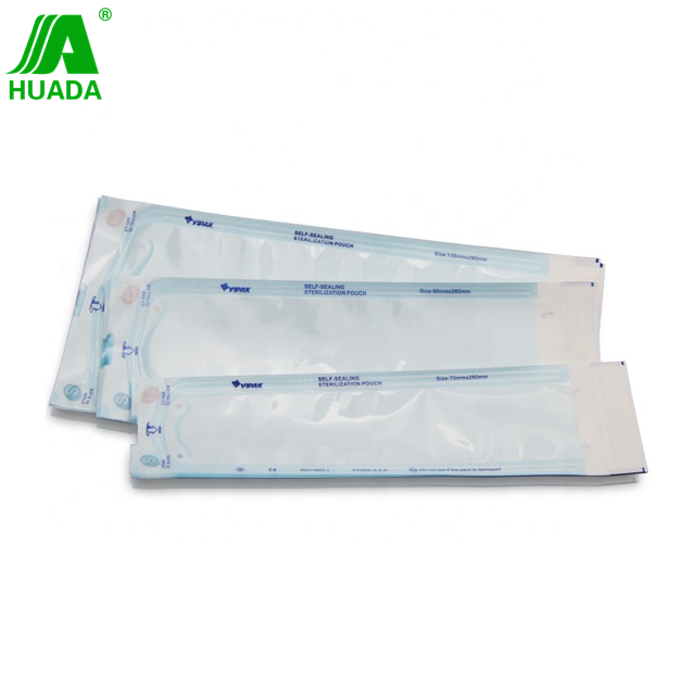 Medical Consumables Dental Sterilization Pouches Heat