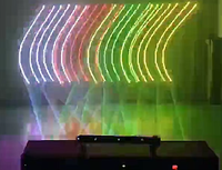 Puissant 6x2W Rgb Full Color Laser Beam bar Lumière Animation Laser Projecteur Night Club Ktv