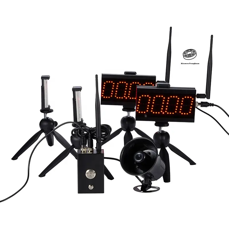 Fengquan CS003 Relógio de ginástica LED grande para uso ao ar livre, sistema de temporizador digital com contagem regressiva para fitness e treinamento em pista e campo
