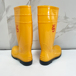 Bottes de pluie imperméables en PVC avec embout et semelle en acier, chaussures de sécurité pour <span class=keywords><strong>le</strong></span> travail - Product Image 4