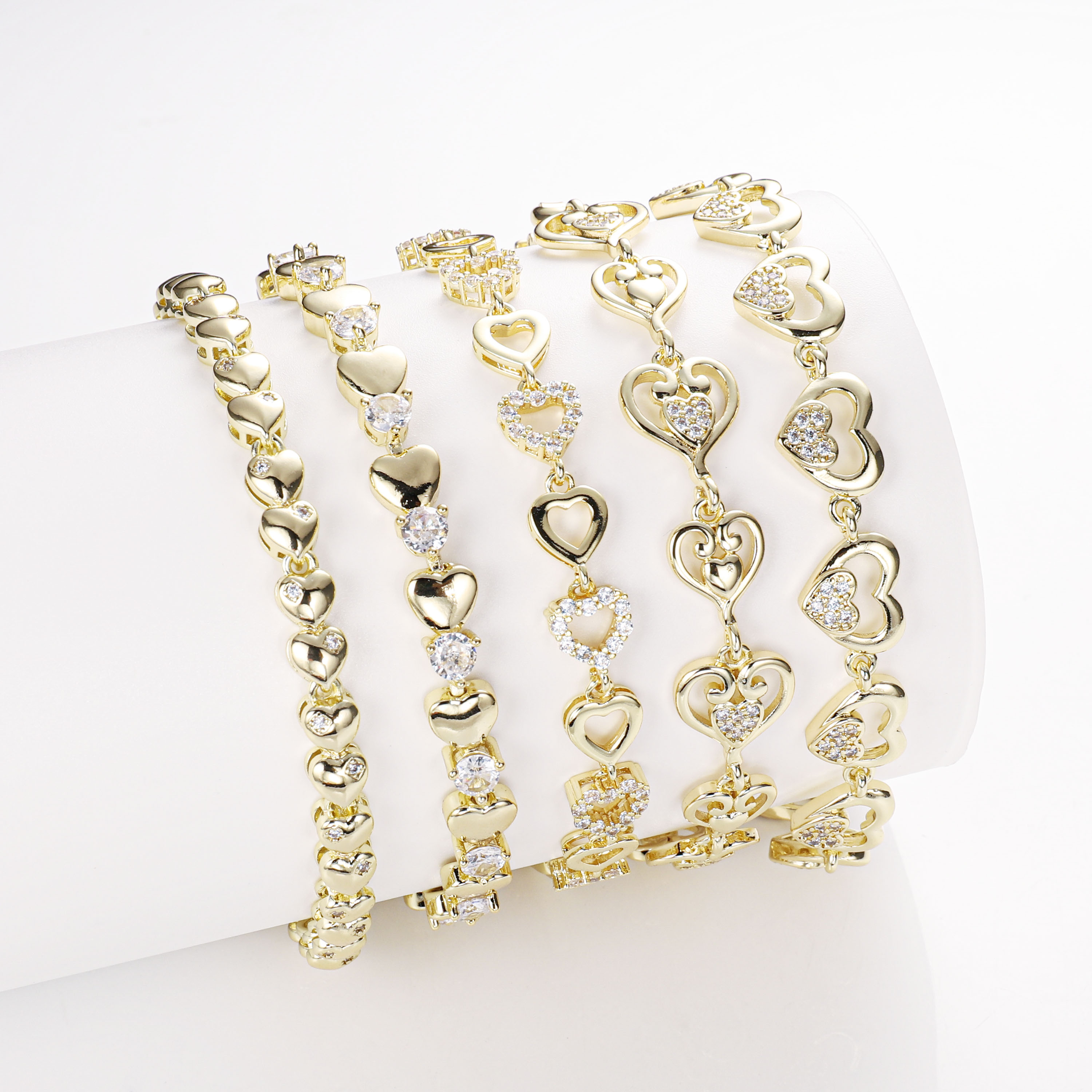 Fashion Jewelry Trendy Gold Plated Bracelets for Women