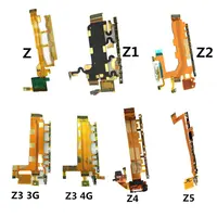 Lot de connecteurs compacts Premium Plus pour Sony Xperia Z, Z1, Z2, Z3, Z4, Z5, station de chargement d'origine, LCD, Volume, clé, micro, câble flexible