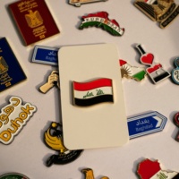 Pin Metálico Esmaltado Moderno y Elegante para Teléfono con Diseño de Cultura Regional y Mapa Nacional para Decoración de Fundas de Teléfono