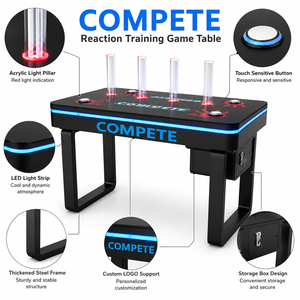Máquina de Entrenamiento de Velocidad de Reacción de Escritorio, Modo VS para <span class=keywords><strong>2</strong></span> Jugadores, Juego de Agilidad de Captura de Palos para Eventos y Formación de Equipos - Product Image 3
