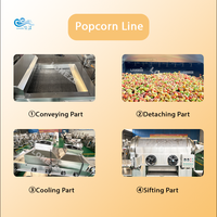 Machine à Popcorn Industrielle Automatique, Machine à Popcorn Électrique/Gaz Commerciale, Ligne de Production de Popcorn au Caramel