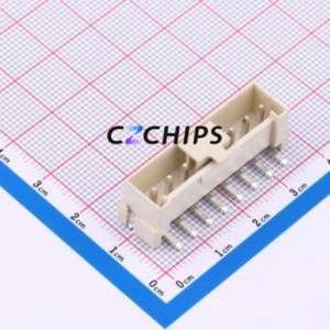 HCZZ0596-8 Wire-to-Board Pin Header SMD,P=3.96mm Connector 1x8P 3.96mm Vertical Mount VH - Product Image 1