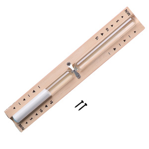 Temporizador de arena para sauna de madera, 5-15 minutos, resistente al calor, reloj de arena para colgar en la pared, accesorios para baño y sauna - Product Image 2