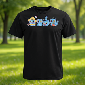 Camiseta de manga corta con estampado digital de tigres lindos y divertidos, unisex, para adultos, con cuello redondo - Product Image 3