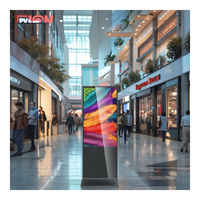 Machine publicitaire verticale pratique et esthétique pour les magasins de détail et les centres commerciaux avec affiche numérique et fonction SDK