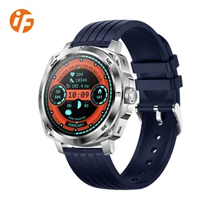 INNOFOVO 1,43 Zoll Amoled Bildschirm Smartwatch wasserdichte Sport Amoled Display Smartwatch für Männer