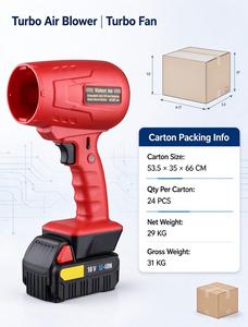 Air Blower Circulating <b>Fan</b> Air <b>Cooler</b> Battery Handheld Brushless Motor <b>Fan</b> Battery Dust Car cleaning <b>Fan</b> - Product Image 1
