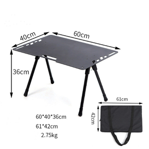 Table de pique-nique japonaise pliable portable pour barbecue Camping en plein air en aluminium à 3 niveaux avec <span class=keywords><strong>porte</strong></span> pliante Igt pour une utilisation extérieure - Product Image 6