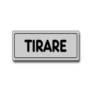 15x5 cm 'PULL' Label for <b>Turning</b> <b>Tool</b> - Product Image 2