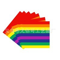 Rainbow Party Supplies Kit <b>Disposable</b> <b>Tablecloth</b> Plates Cups Napkins Cutlery Set For Birthday Celebration Children's Theme Party - Product Image 5