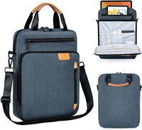 Housse d'ordinateur portable élégante et portable en polyester pour femmes et hommes, idéale pour le travail ou les loisirs, avec poignée