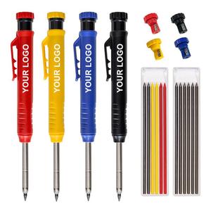 Lápiz de Carpintero Promocional 0717 con Logotipo Personalizado, Multicolor, con Sacapuntas Incorporado, Recargable y Automático para Trabajos en Madera - Product Image 4